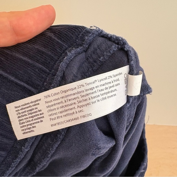 Eileen Fisher Blue Corduroy Pants - Picture 8 of 9